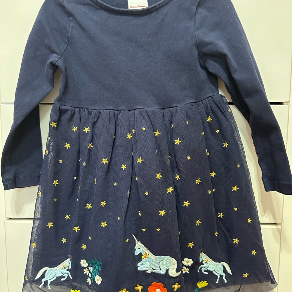 Hanna Andersson size 3 unicorn tulle dress
